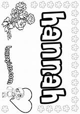 Hannah Coloring Pages Ivanna Hellokids Color Print Names Girls Name Isabella Iveth sketch template