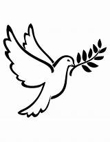 Dove Coloring Peace Pages Getcolorings sketch template
