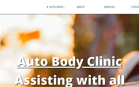 auto body clinic home