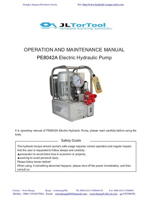 hydraulic electric torque wrench pump mail fp air driven hydraulic