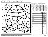 Easter Code Color Digit Numerals Roman Multiplication Atomic Whooperswan Chemical Mass Symbol Number Created Teacherspayteachers sketch template
