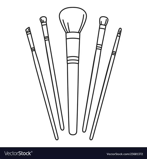 makeup brushes  drawing bmp winkle