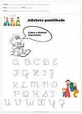 Alfabeto Cubra Pontilhado Bonito Próximo sketch template