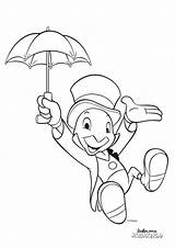 Cricket Jiminy Coloring Pages Värityskuva Disney Fi sketch template