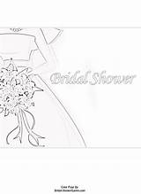 Bridal Shower Coloring Pages Printable Games Kids Printer Instantly sketch template