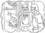 Tenants Parable Vineyard Harvest Naboth Servant sketch template