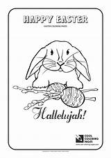 Coloring Bunny Easter Cool Pages Eggs Chicken Holidays sketch template