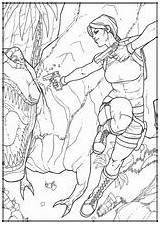 Coloring Pages Tomb Raider sketch template