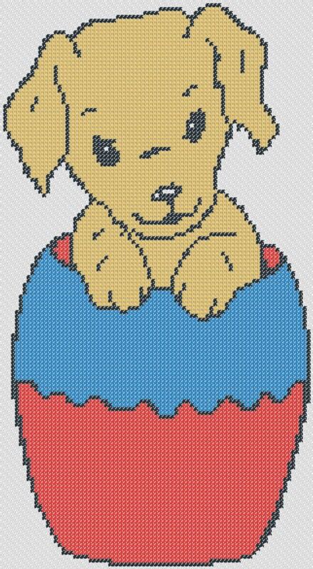 printable easter cross stitch patterns easter puppy cross