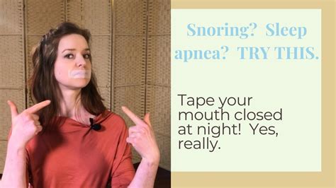 Tape Your Mouth At Night Youtube