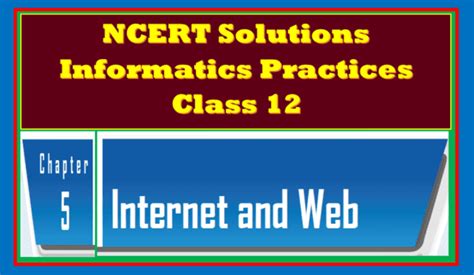 chapter  internet  web easy ncert solutions ip class