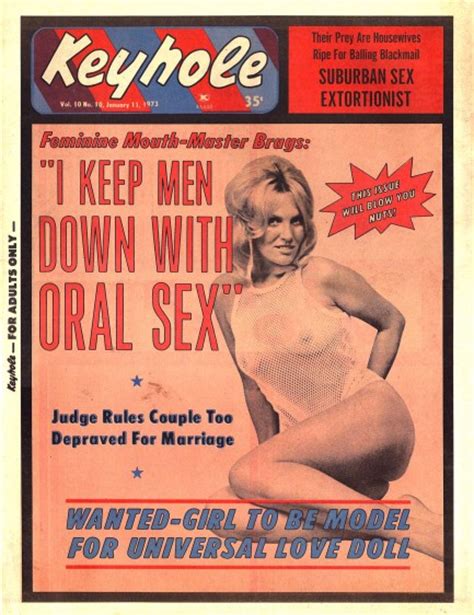 pulp international cover and scans from keyhole magazine of january 1973