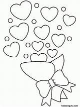 Coloring Valentines sketch template