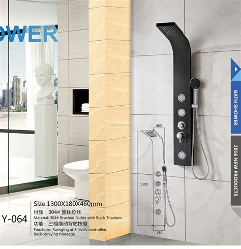 design upc faucet blue color  stainless steel shower panel buy stainless steel shower