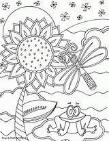 Coloring Pages Alley Doodle Printable Sunshine Insect Color Quotes Colouring Flower Sheets Garden Sunflower Zendoodle Print Adult Animal Getcolorings Kids sketch template