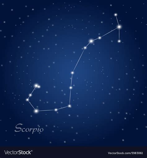 scorpio constellation zodiac royalty  vector image
