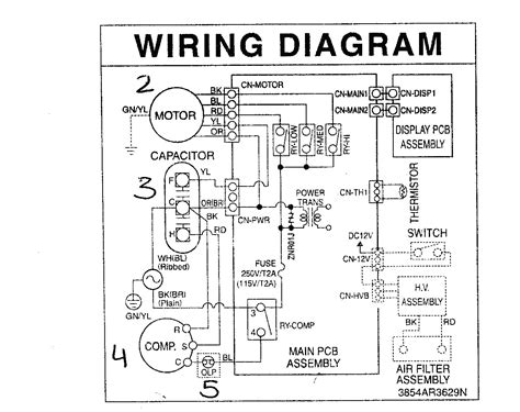 window air conditioner diagram wiring diagram image