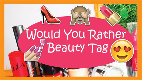 would you rather tag beauty edition sprinkleofpaige youtube