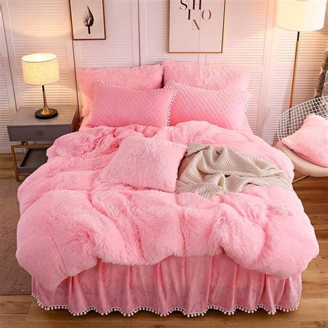 The Softy Pink Bed Set Pink Room Decor Pink Bedding Set Pink Bedding