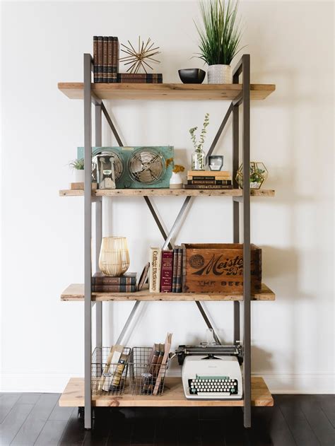 simple  standing wall shelves  small room home decorating ideas