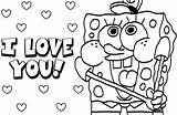 Spongebob Coloring Kids Pages Characters sketch template