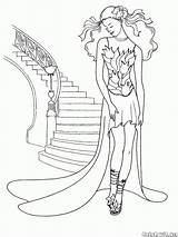 Velo Largo Colorkid Lungo Sposa Vestito Novias Brides Colorir Coloriage Longo Véu Noivas Tulipani Spose Sulle Escadas Noiva Ramo Escaleras sketch template