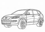 Mazda Cx Colorear Colorare Disegni Kleurplaten Supercoloring Kleurplaat Subaru Colorironline sketch template