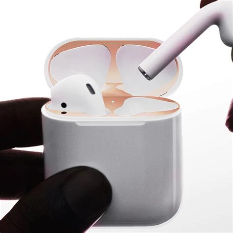 metal conformable optional dust guard  airpods skin protective dustproof sticker  airpods