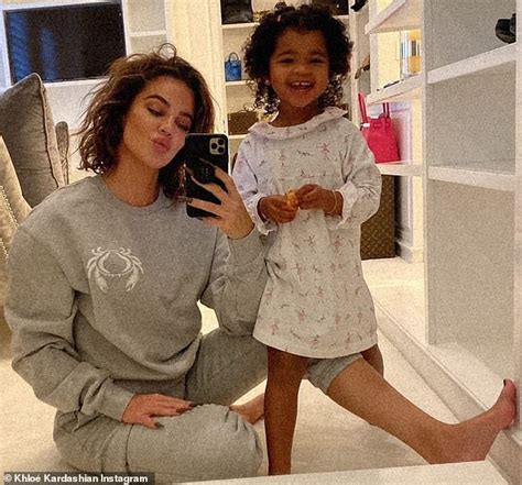 khloe kardashian poses up with beaming daughter true two as she plugs