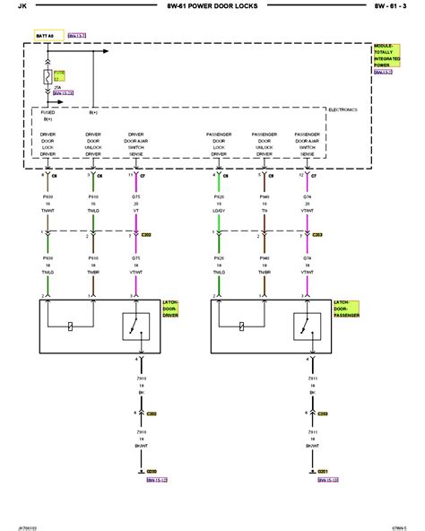 jeep jk door lock wiring diagram wiring diagram  schematic
