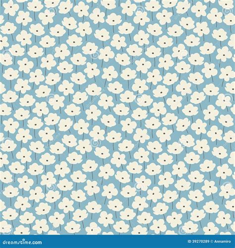 simple floral pattern stock vector image