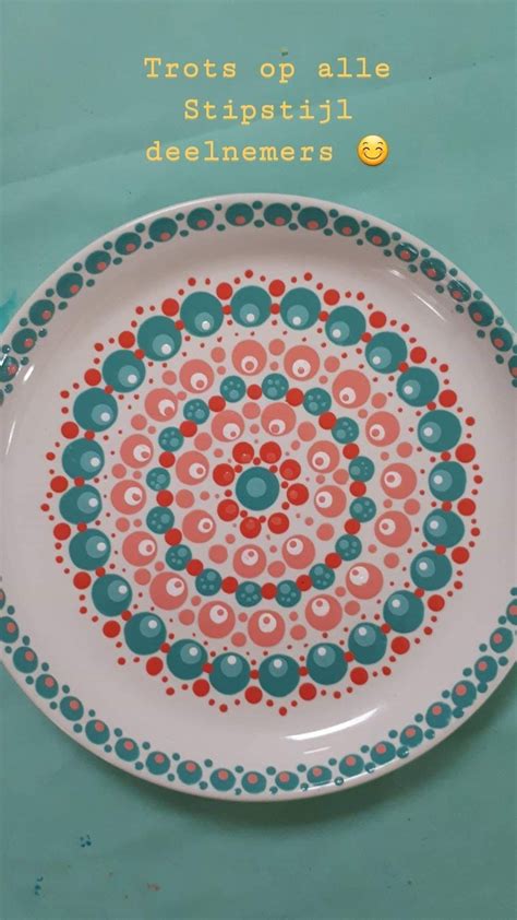 color   paint pots mandala dots dots art dip bowls plates