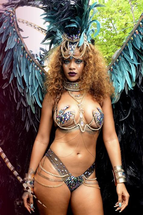 rihanna at the kadooment day festival in barbados for crop over 2015 r i h a n n a r e i g n