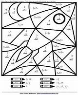 Math Coloring Worksheets Sheets Multiplication Grade sketch template