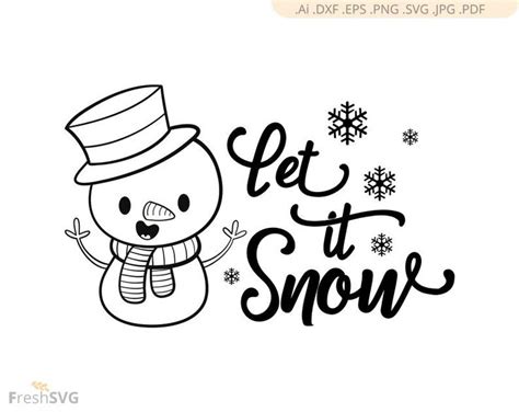 snow svg snowflake svg christmas winter svg snowman etsy