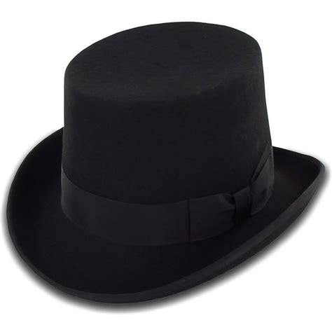 Belfry Topper 100 Wool Satin Lined Men’s Top Hat In Black