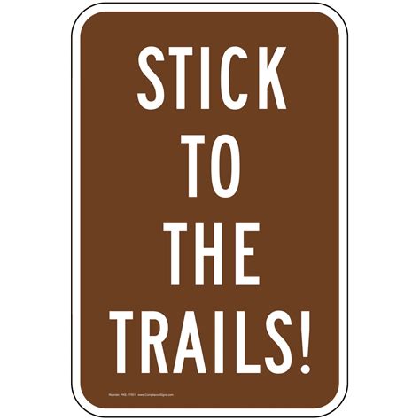 stick   trails sign pke  recreation