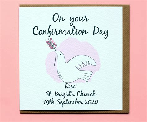confirmation personalised lpc