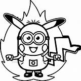Coloring Minion Pages Pokemon sketch template