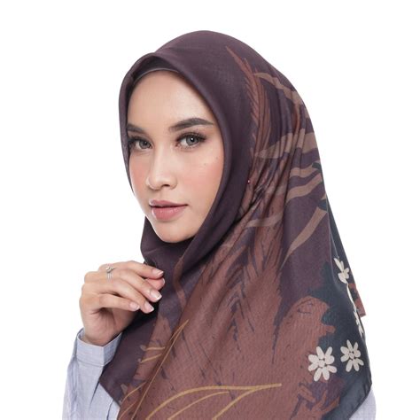 hijab printing voal segi empat wandakiah 13 shopee indonesia