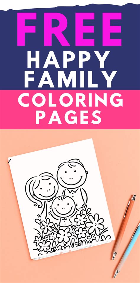 printable happy family coloring pages  kids family coloring