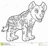 Hyena Hyenas sketch template