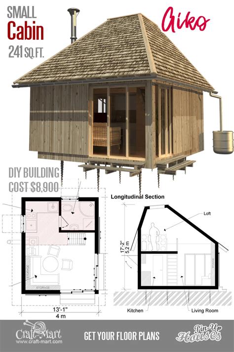 cute small cabin plans  frame tiny house plans cottages containers craft mart