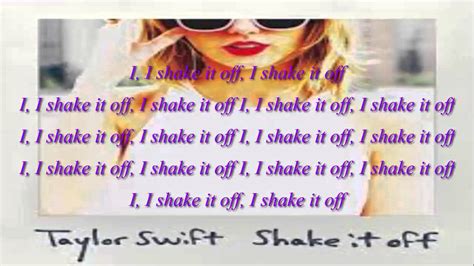 Taylor Swift Shake It Off Lyrics Youtube