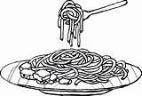 Spaghetti Pasta Coloring Pages Drawing Clipart Food Plate Colouring Noodles Sheet Cartoon Clip Cartoons Clipartix Flames Kids Color Children Coloringpagesfortoddlers sketch template