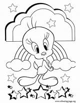 Tweety Coloring Pages Pretty Rainbow Azcoloring sketch template