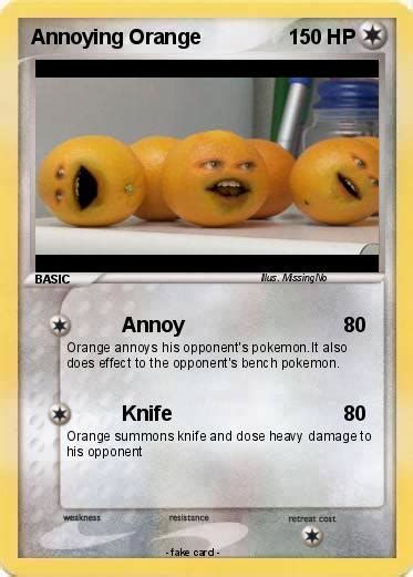pokemon annoying orange   annoy  pokemon card