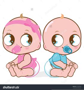 twin babies clipart  images  clkercom vector clip art  royalty  public