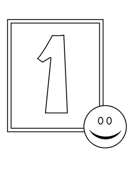 numbers  coloring page