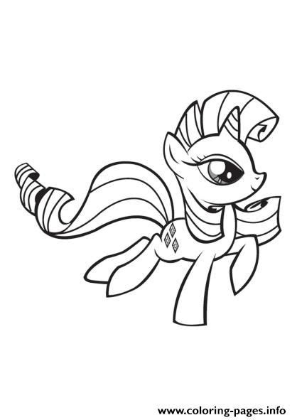 print   pony rarity coloring pages   pony coloring